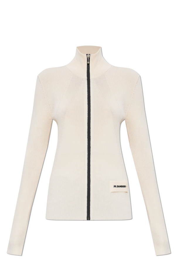 Cardigan with logo od JIL SANDER+