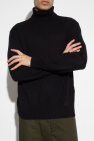 JIL SANDER+ BLACK Wool turtleneck sweater
