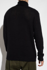 JIL SANDER+ BLACK Wool turtleneck sweater