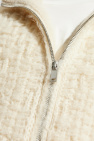 JIL SANDER+ cream Cardigan with Stand-up Collar
