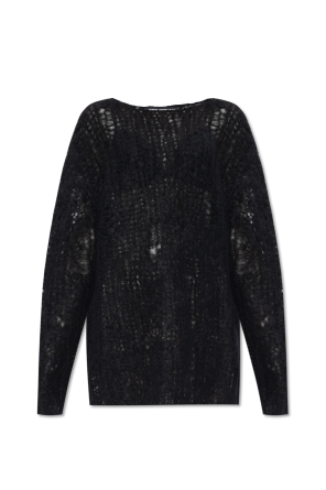 Mohair sweater od dolce gabbana convertible cropped down jacket