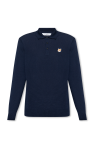 Maison Kitsuné Wool polo shirt with logo