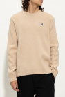 Maison Kitsuné beige Wool sweater