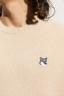 Maison Kitsuné beige Wool sweater