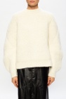 JIL SANDER+ cream Mohair sweater