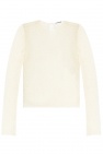 JIL SANDER cream Openwork sweater