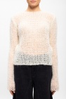 JIL SANDER cream Openwork sweater