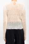 JIL SANDER cream Openwork sweater