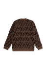 Fendi Kids BROWN Monogrammed sweater