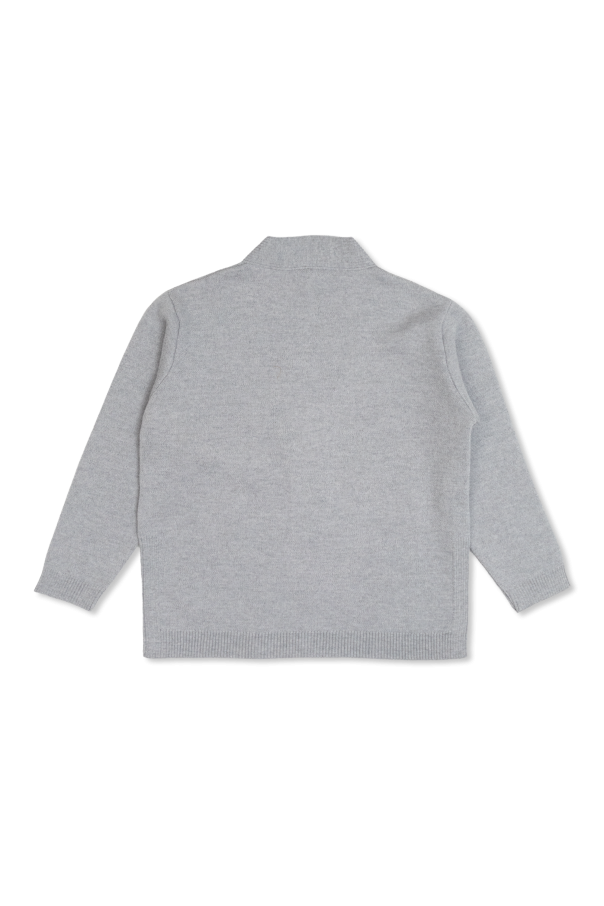 Fendi Kids Cárdigan con logo bordado