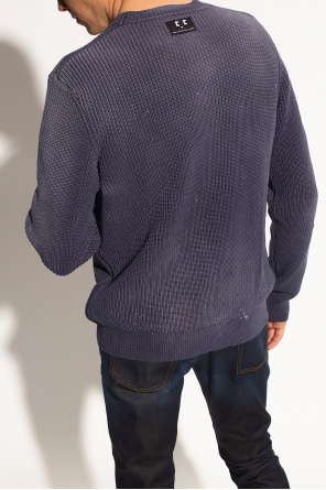 Diesel Ribbed sweater france with logo