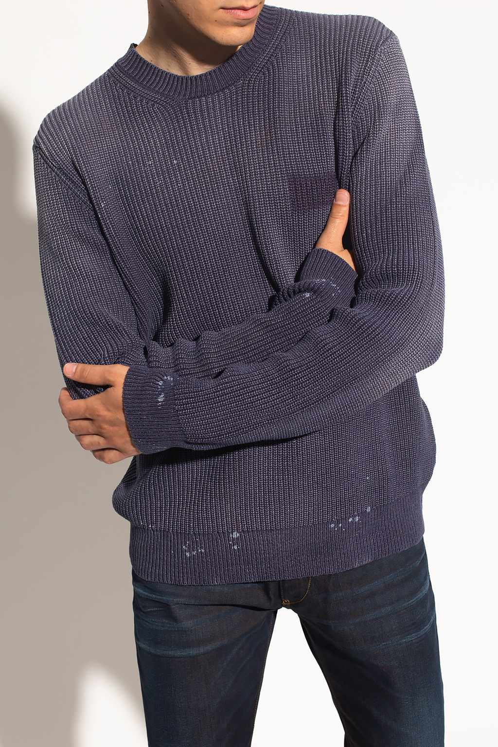 Diesel Ribbed ltk0238k sweater with logo