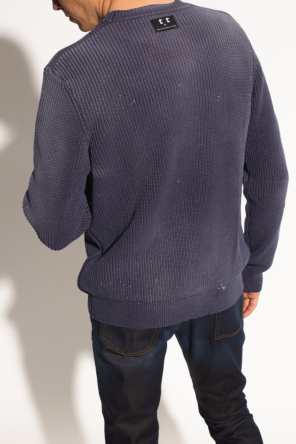 Diesel Ribbed ltk0238k sweater with logo