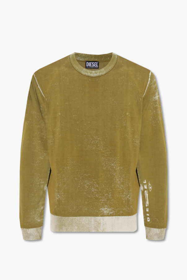 Diesel ‘K-LARENCE-A’ longsleeved sweater with vintage effect