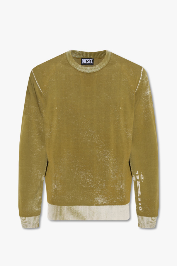 Diesel ‘K-LARENCE-A’ usb sweater with vintage effect