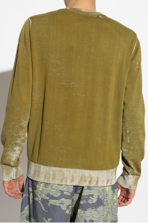 Diesel ‘K-LARENCE-A’ longsleeved sweater with vintage effect