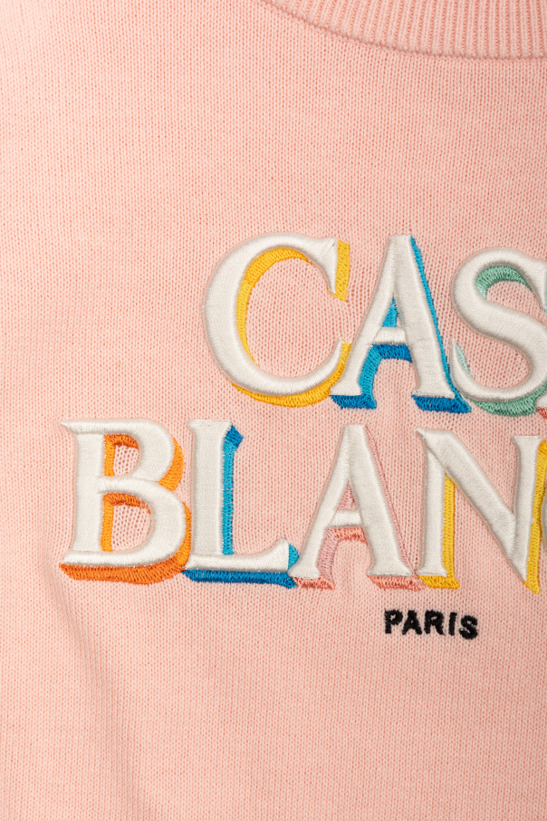 Casablanca Kids Sweater with colorfully embroidered logo
