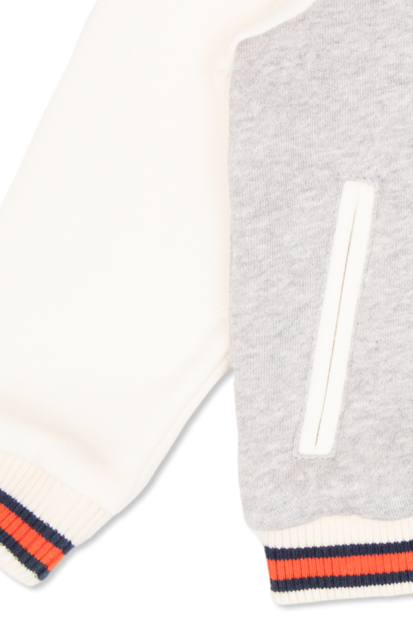 Kenzo Kids long-sleeved poodle-print silk shirt