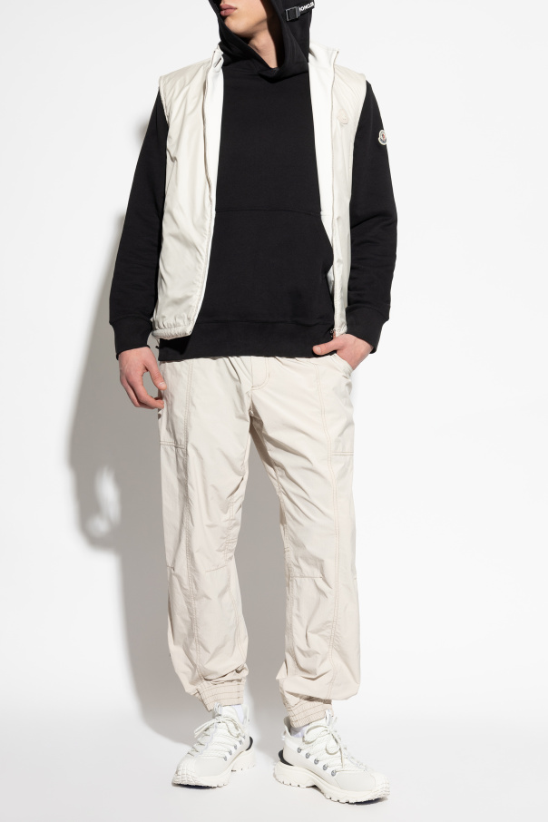 Moncler Chaleco reversible con parche de logo