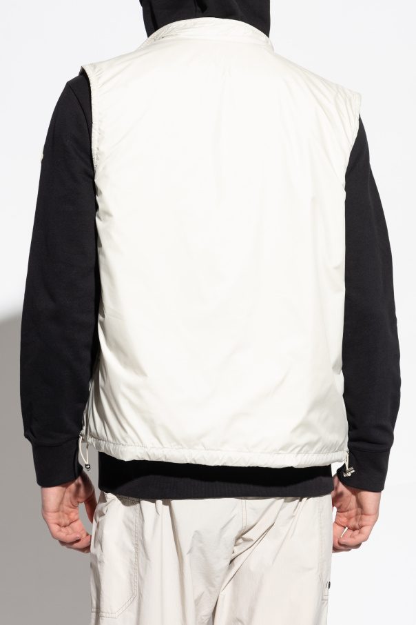 Moncler Chaleco reversible con parche de logo
