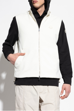 Moncler Chaleco reversible con parche de logo