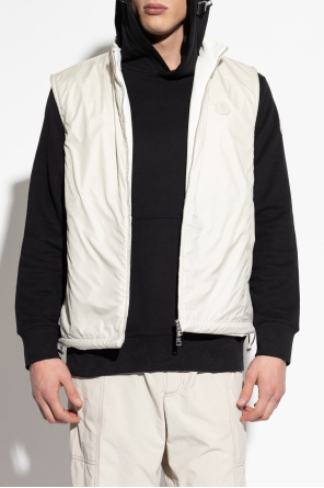 Moncler Chaleco reversible con parche de logo