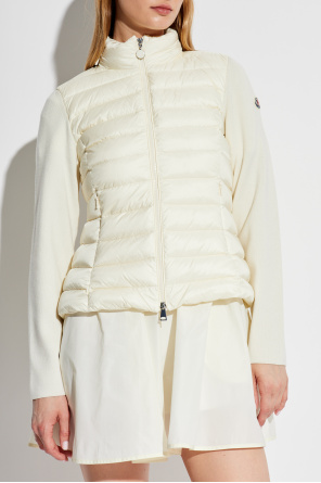 Moncler Kardigan z pikowanym przodem