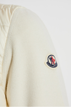 Moncler Kardigan z pikowanym przodem