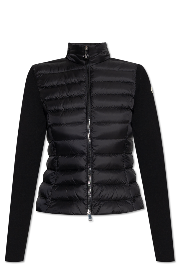 Cardigan with quilted front od Moncler