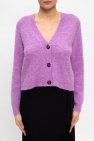 Ganni PURPLE Ribbed cardigan