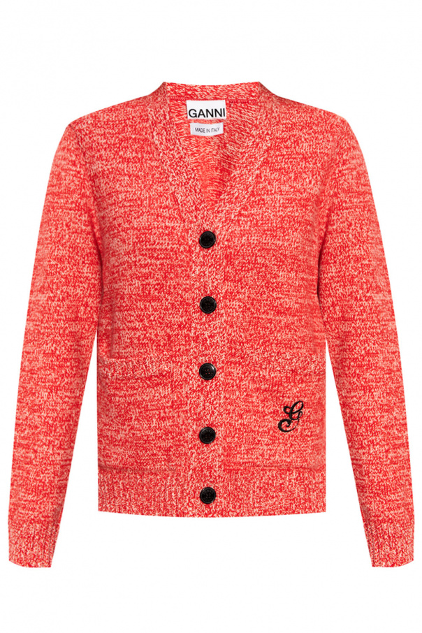 Ganni Cardigan with logo