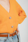 Ganni ORANGE V-neck cardigan