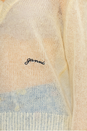 Ganni pocket cotton sweatshirt