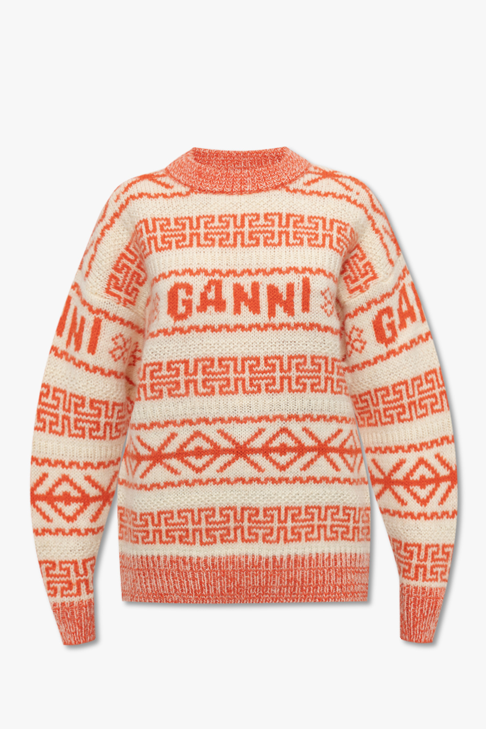 Womens Clothing Jumpers and knitwear Jumpers Ganni Organic Wool Logo Jumper 