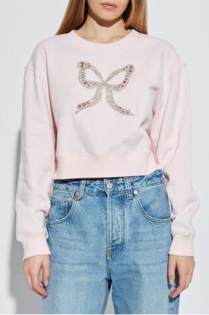 LoveShackFancy Sweatshirt mit Applikation