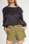 Ganni GREY Loose-fitting turtleneck sweater