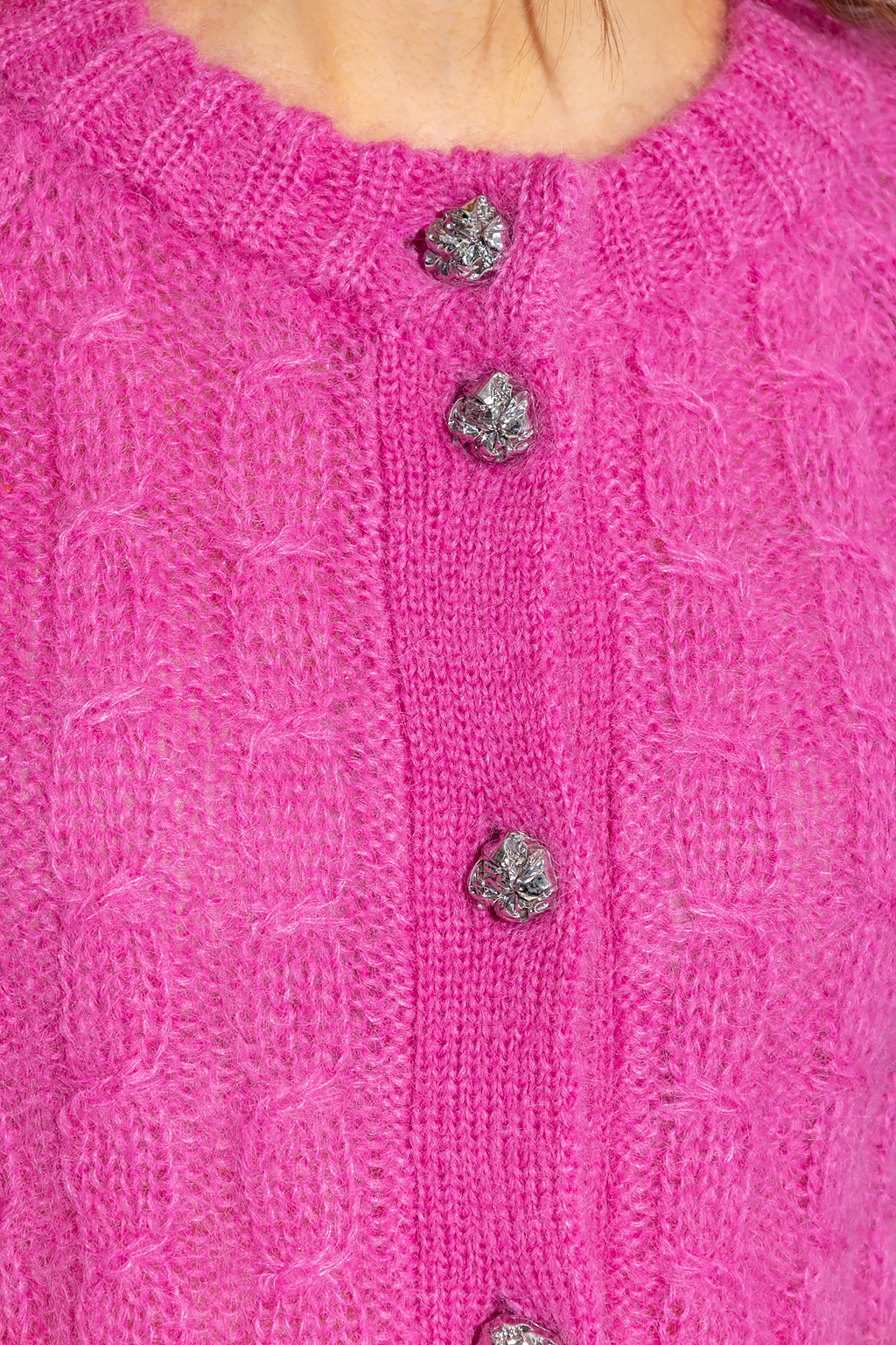 Ganni namesake hayden textured panelled jacket item