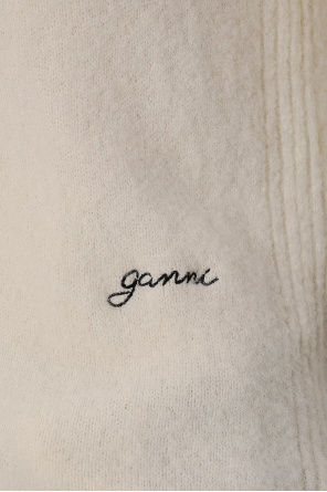 Ganni Sweter z logo