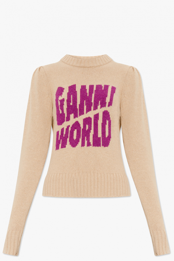 Ganni Force sweater with logo