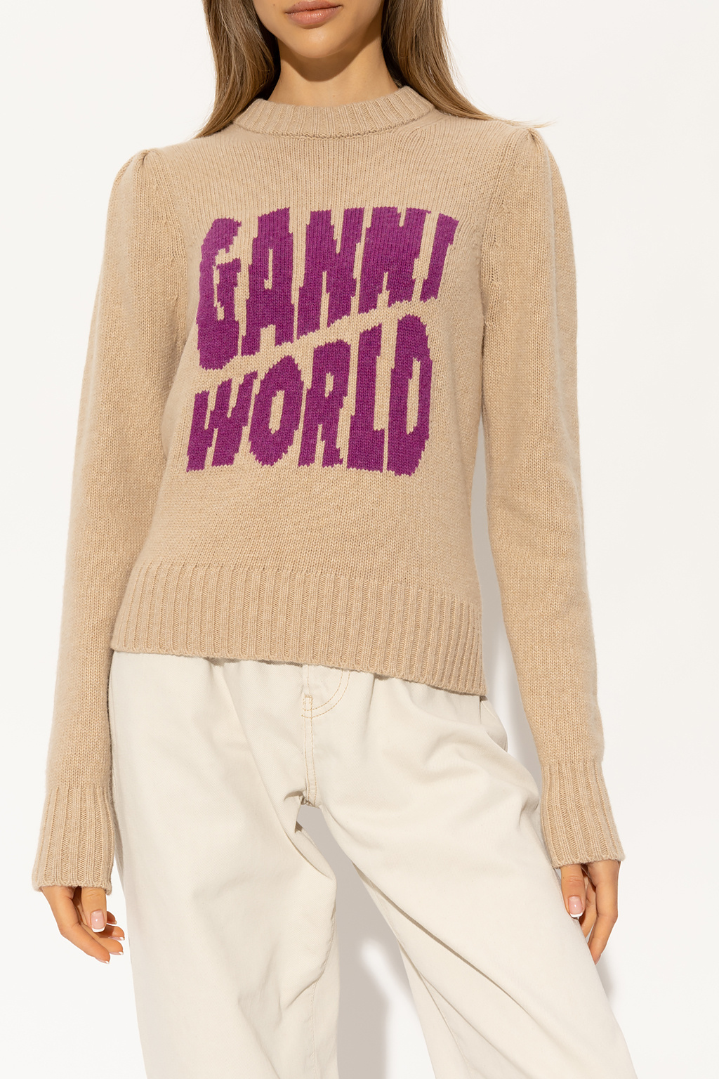 Ganni sweater Jacket with logo