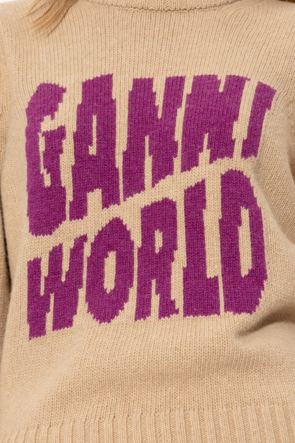 Ganni Force sweater with logo