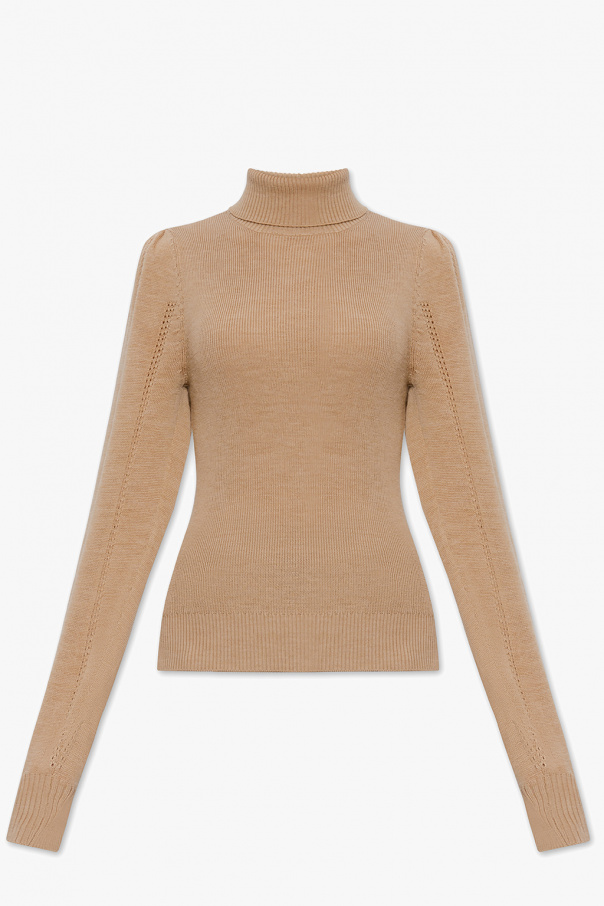 Ganni Turtleneck sweater EXCLUSIVE with puff sleeves