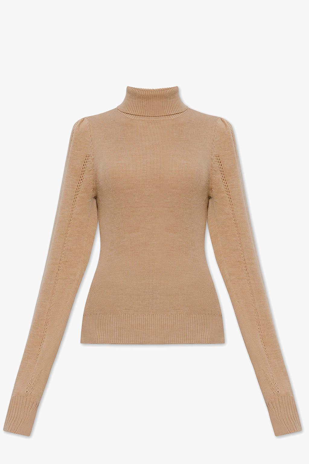 Ganni Turtleneck sweater with puff sleeves