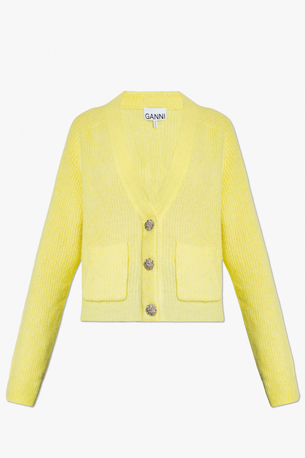 Ganni Appliquéd cardigan