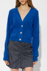 Ganni BLUE Appliquéd cardigan