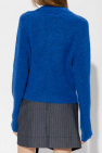 Ganni BLUE Appliquéd cardigan