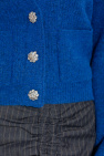 Ganni BLUE Appliquéd cardigan