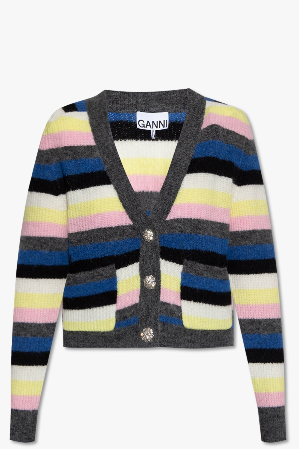 Ganni Striped cardigan