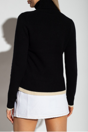 Ganni Turtleneck sweater with logo