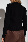 Ganni BLACK Sweater with logo